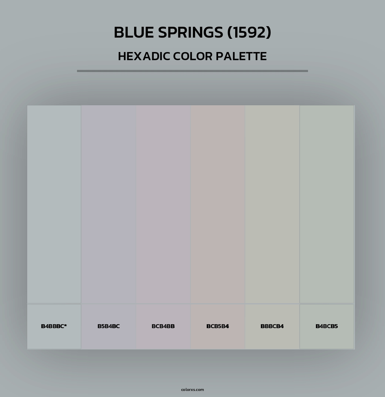 Blue Springs (1592) - Hexadic Color Palette