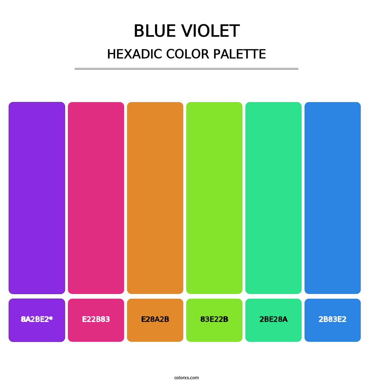 Blue Violet - Hexadic Color Palette