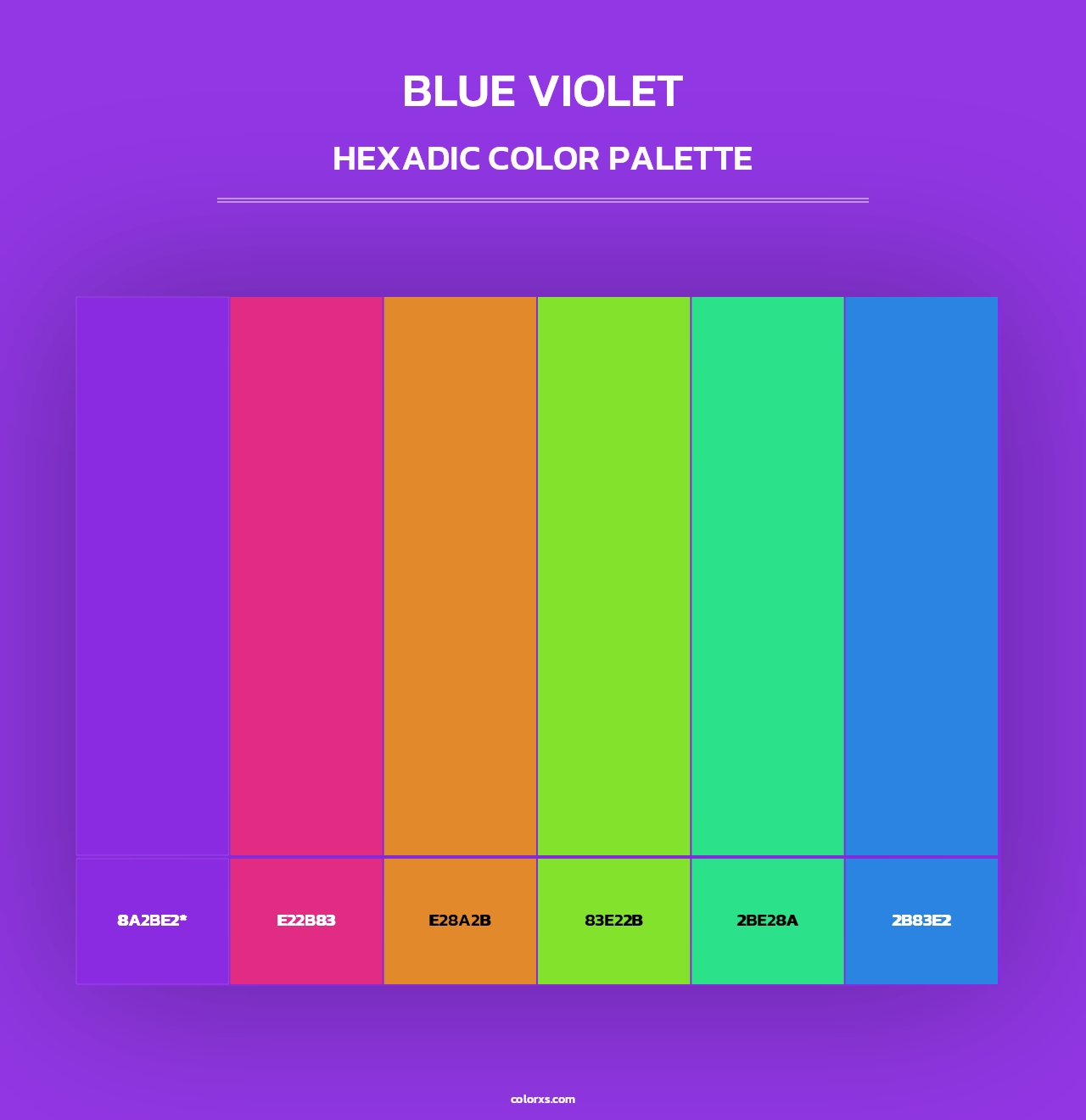 Blue Violet - Hexadic Color Palette