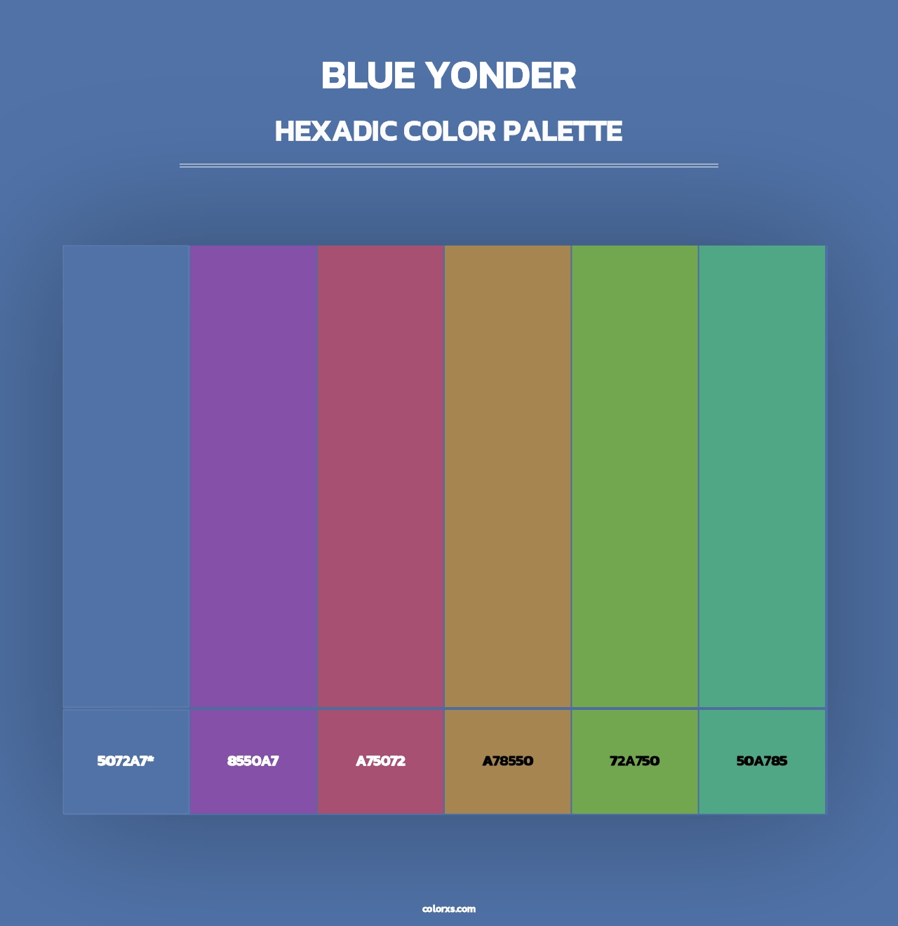 Blue Yonder - Hexadic Color Palette