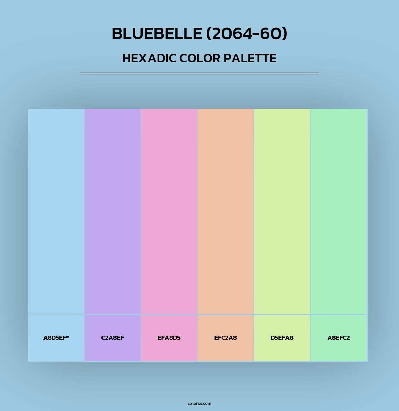 Bluebelle (2064-60) - Hexadic Color Palette