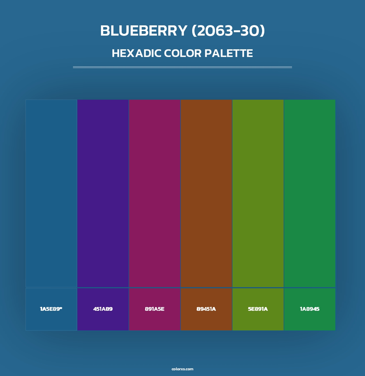 Blueberry (2063-30) - Hexadic Color Palette