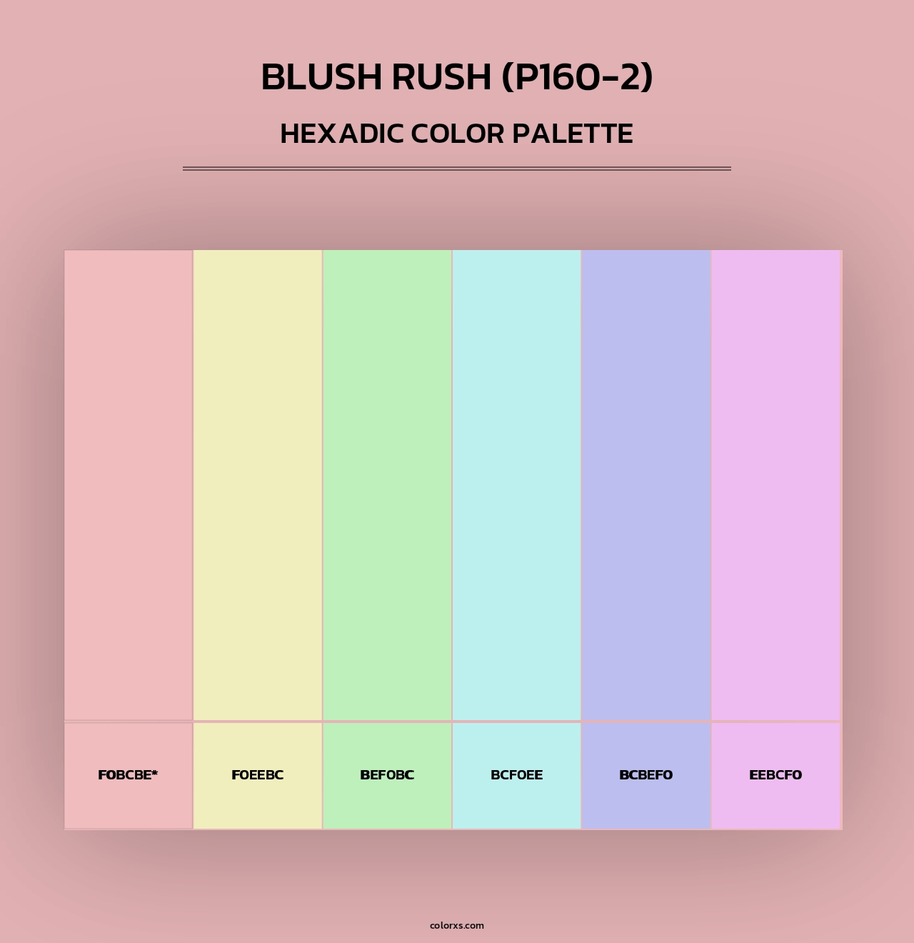 Blush Rush (P160-2) - Hexadic Color Palette