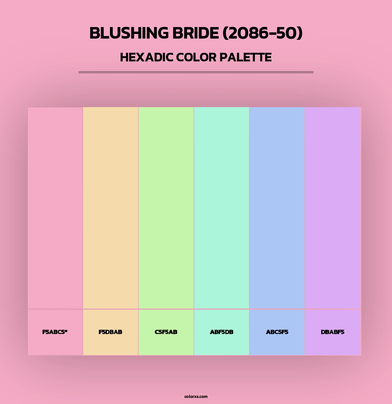 Blushing Bride (2086-50) - Hexadic Color Palette
