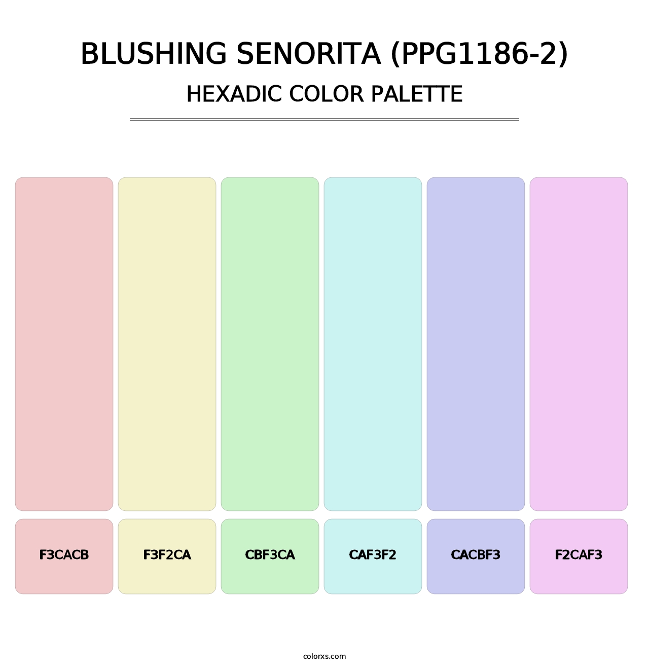Blushing Senorita (PPG1186-2) - Hexadic Color Palette