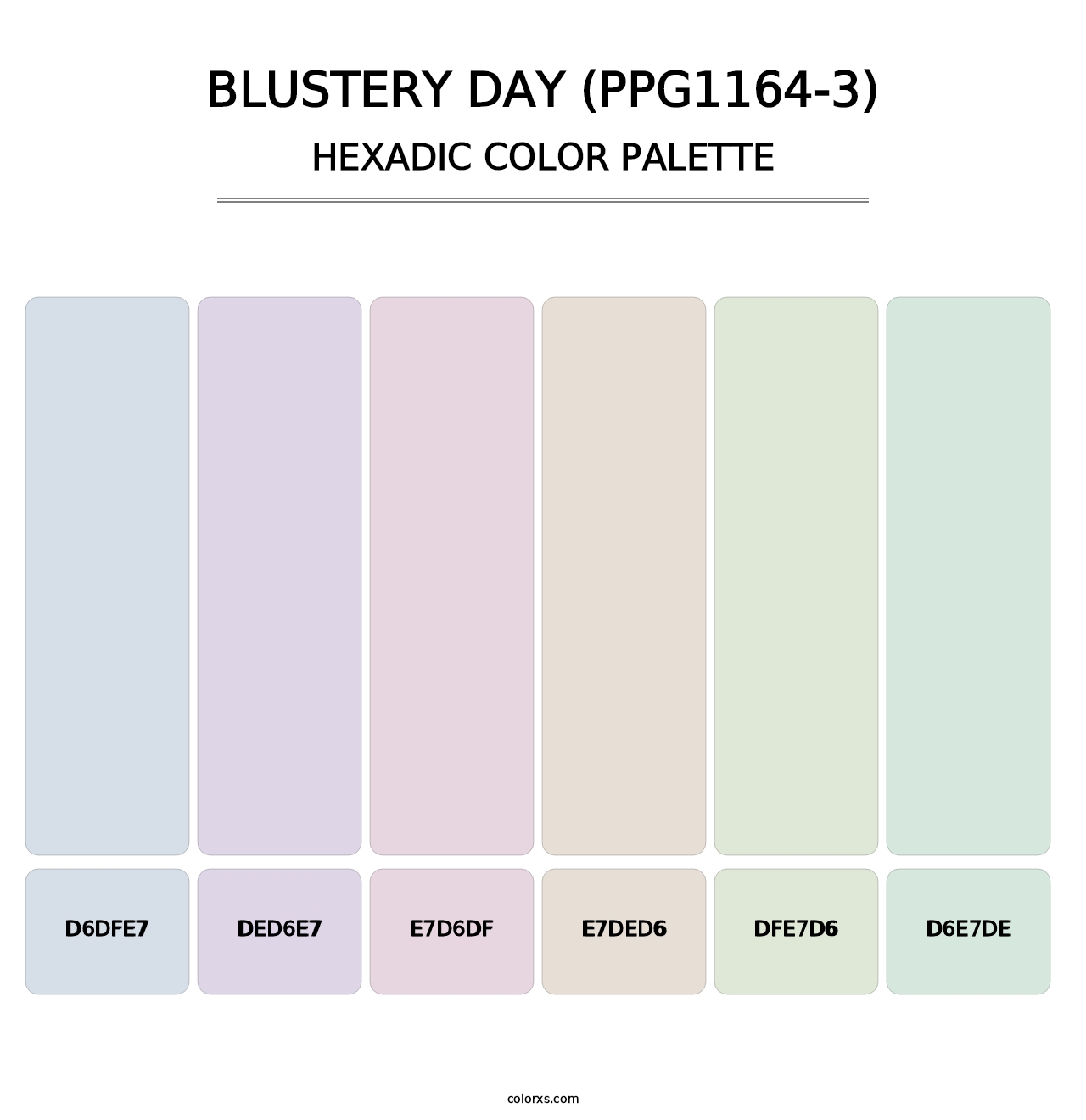 Blustery Day (PPG1164-3) - Hexadic Color Palette