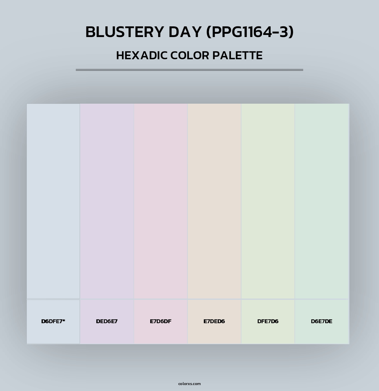 Blustery Day (PPG1164-3) - Hexadic Color Palette