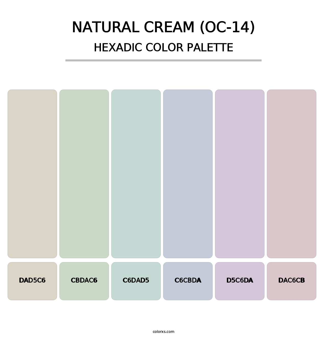 Natural Cream (OC-14) - Hexadic Color Palette
