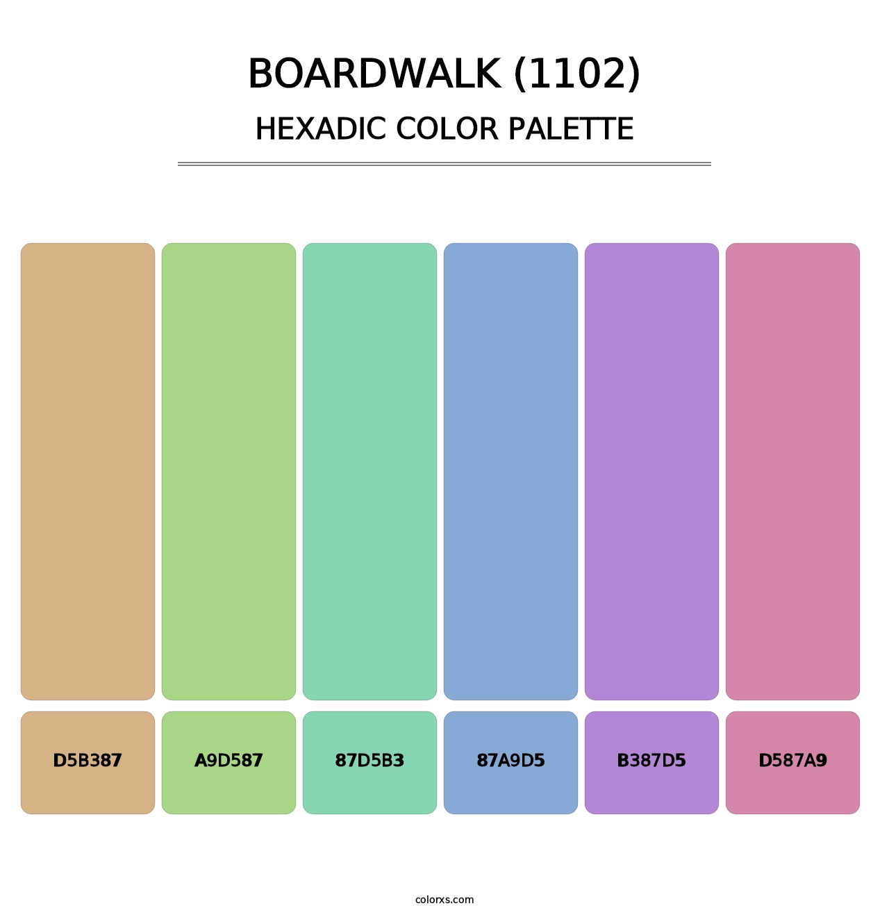 Boardwalk (1102) - Hexadic Color Palette