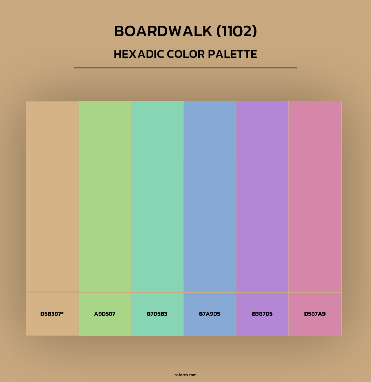 Boardwalk (1102) - Hexadic Color Palette