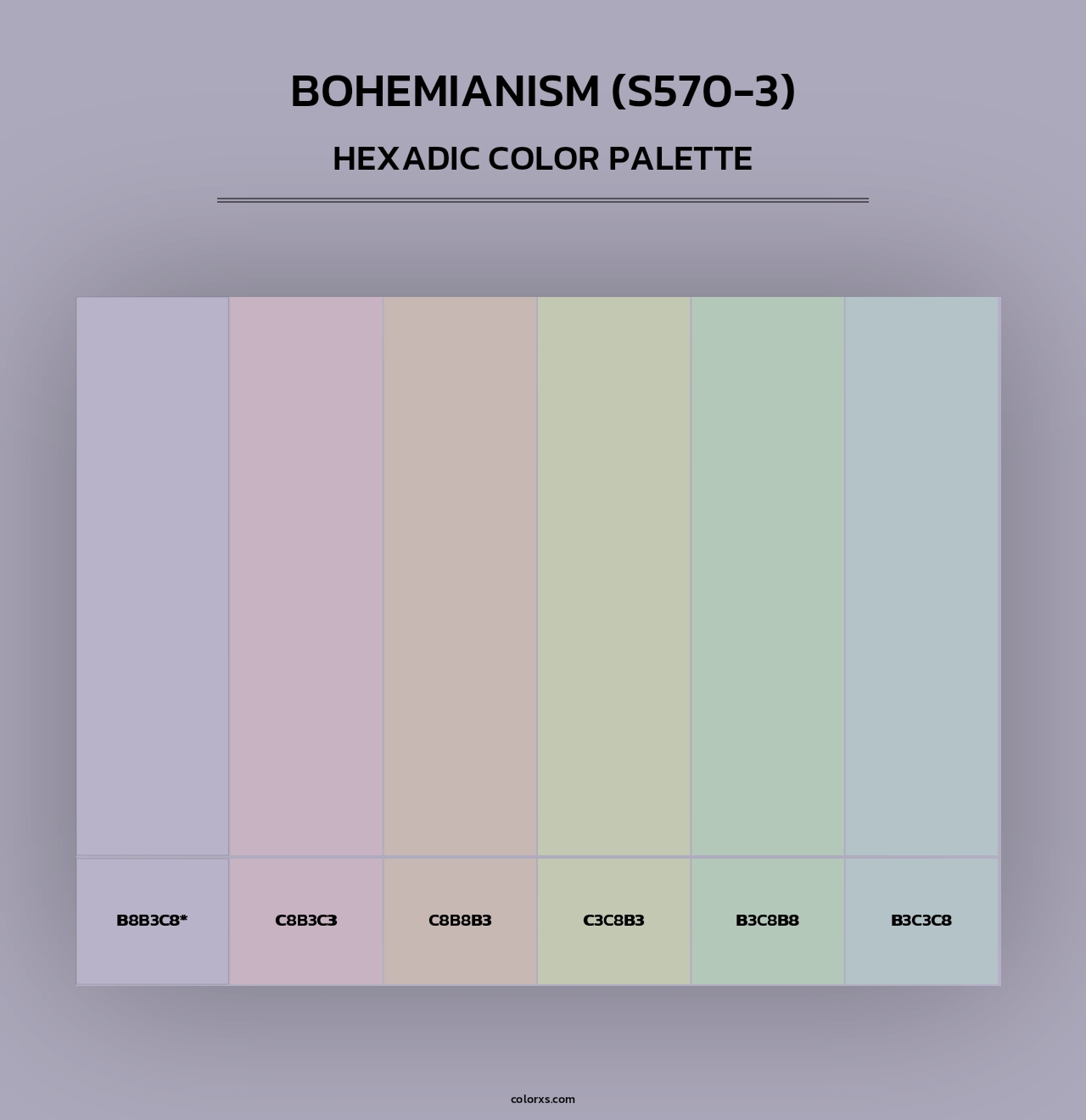 Bohemianism (S570-3) - Hexadic Color Palette