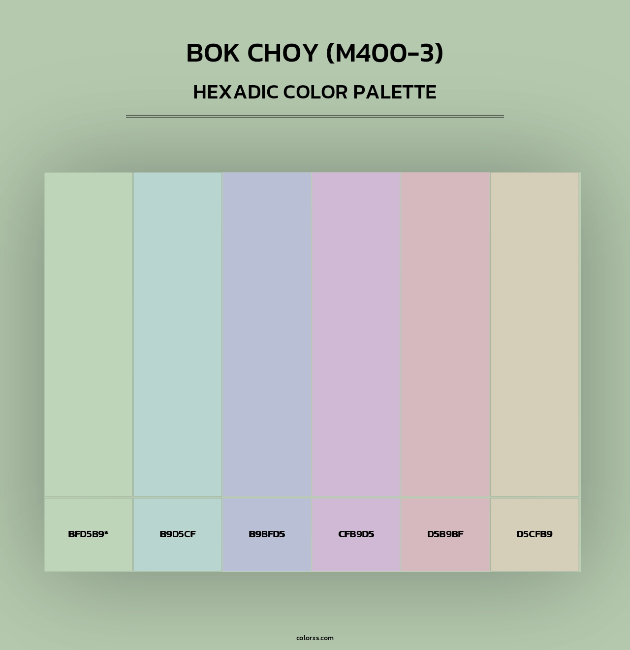 Bok Choy (M400-3) - Hexadic Color Palette