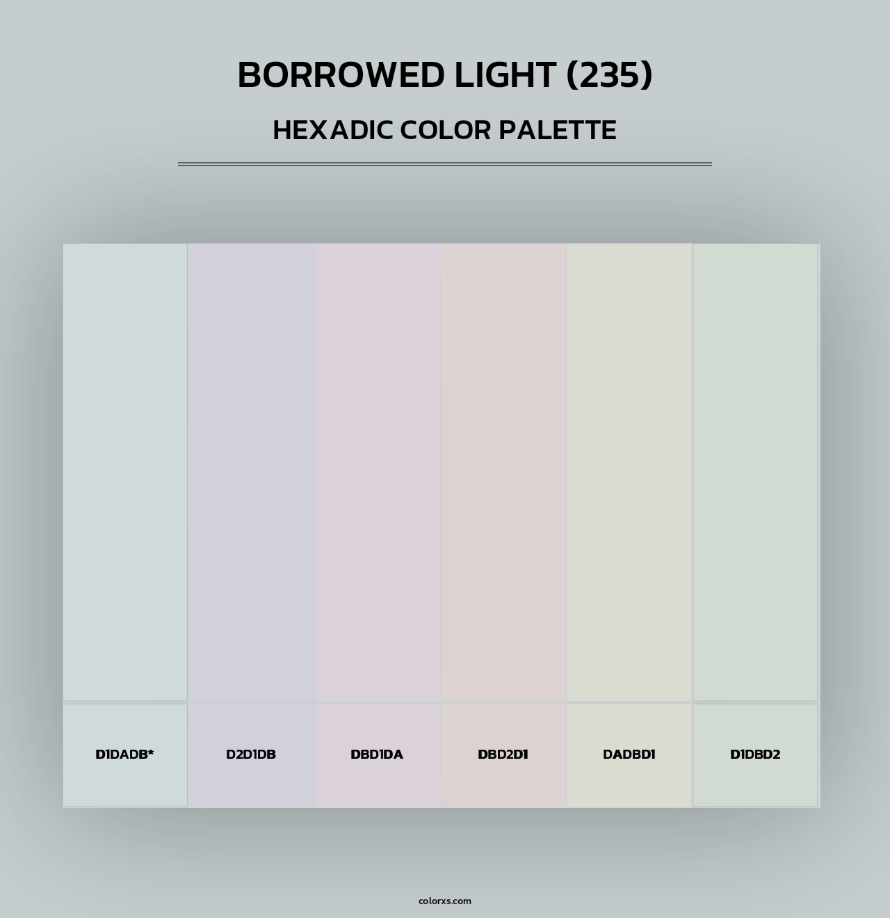 Borrowed Light (235) - Hexadic Color Palette