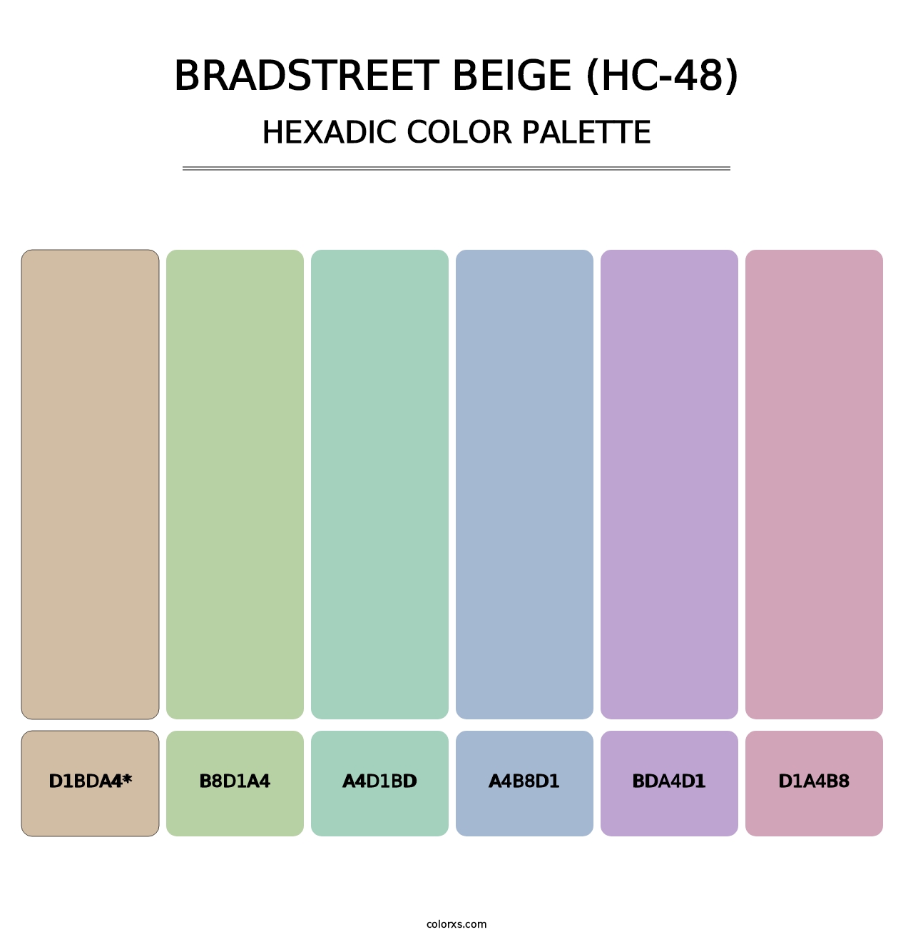Bradstreet Beige (HC-48) - Hexadic Color Palette