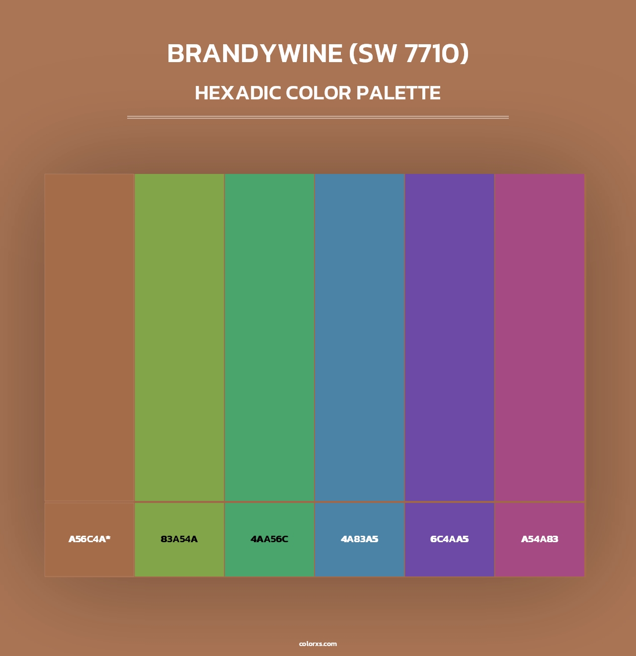 Brandywine (SW 7710) - Hexadic Color Palette
