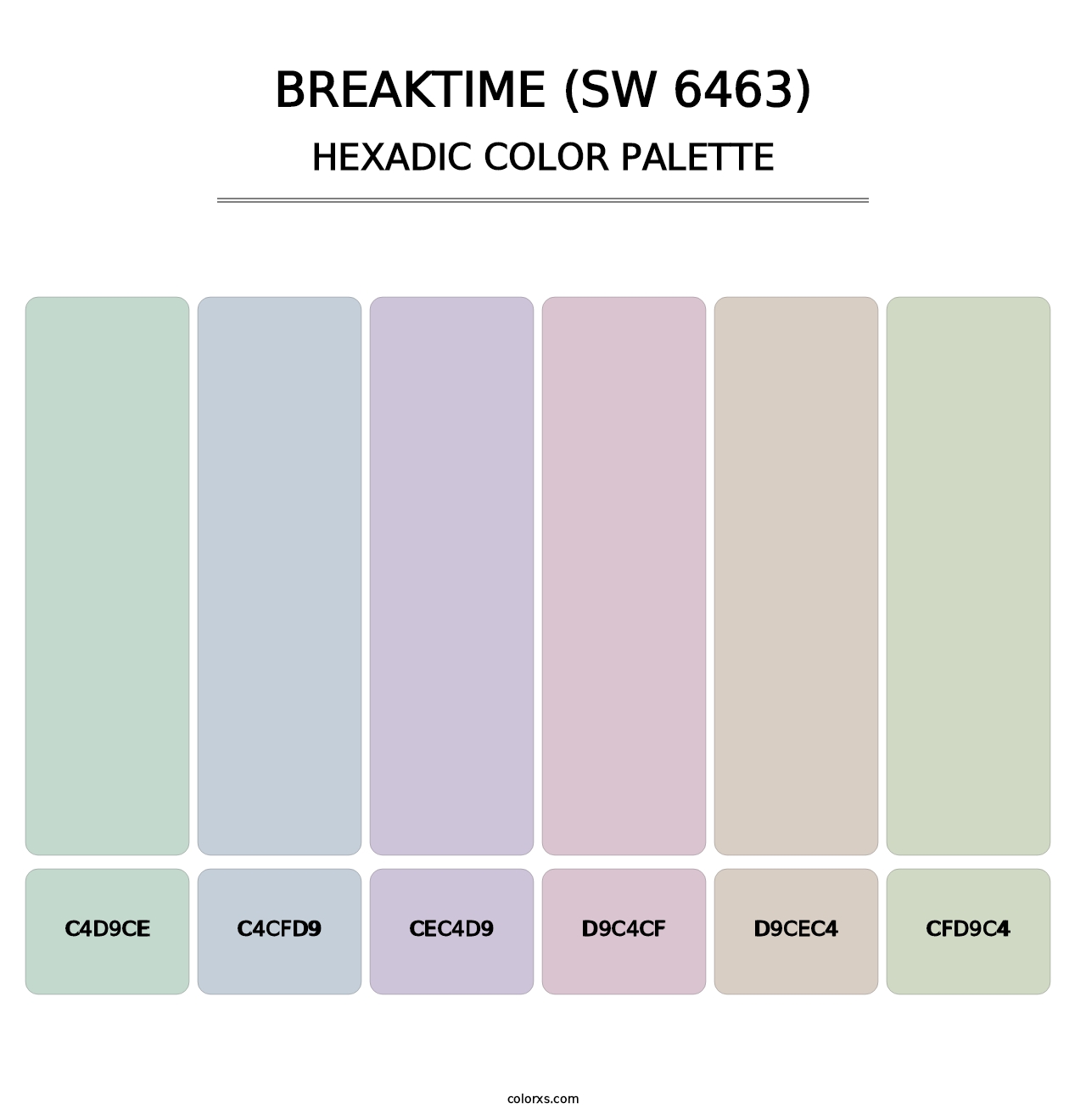 Breaktime (SW 6463) - Hexadic Color Palette