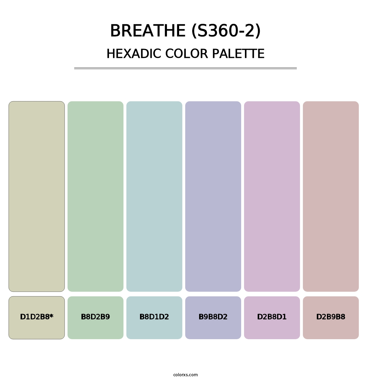 Breathe (S360-2) - Hexadic Color Palette