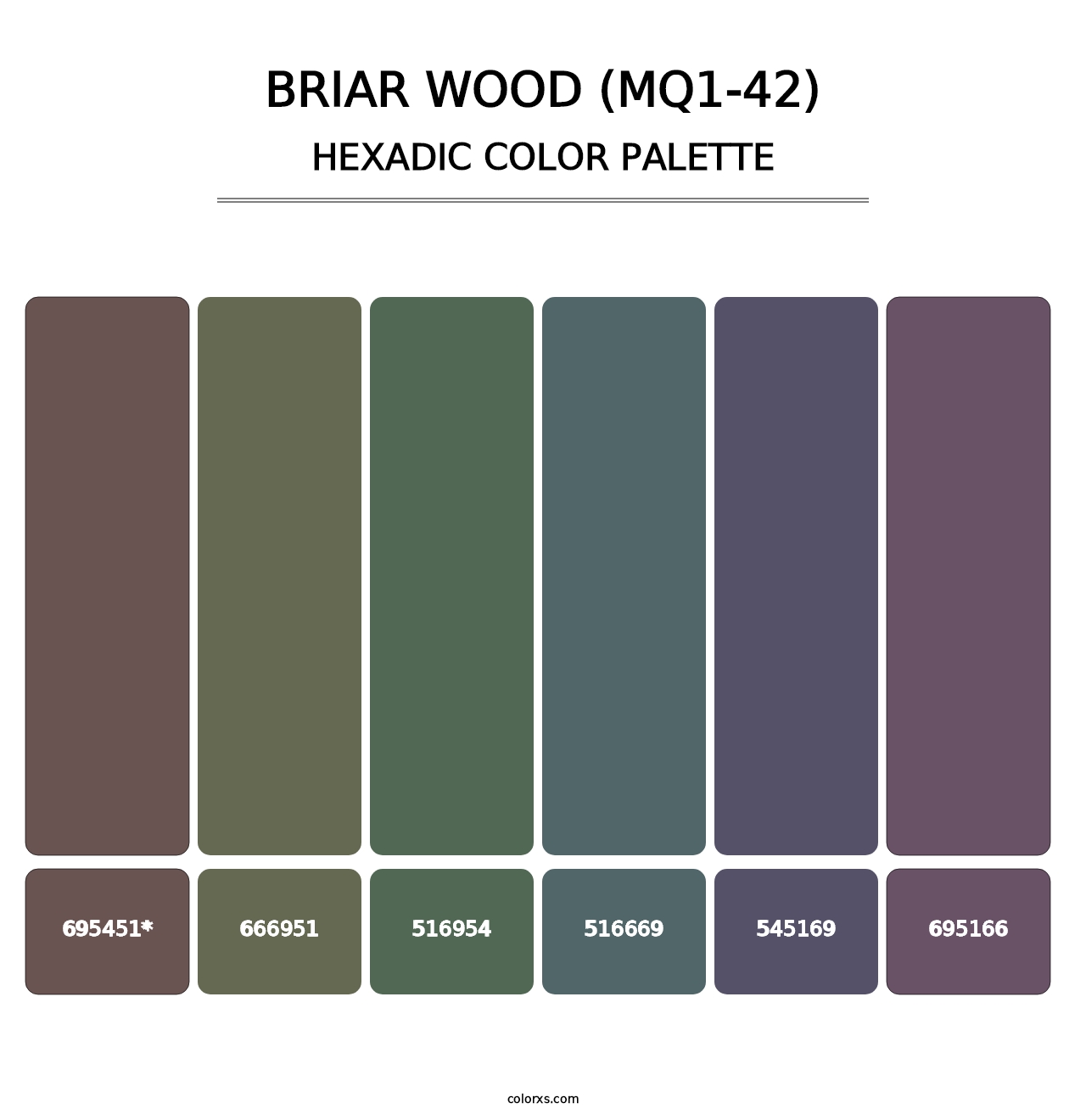 Briar Wood (MQ1-42) - Hexadic Color Palette