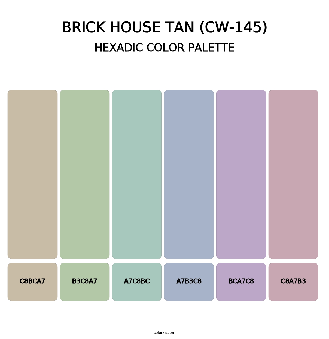 Brick House Tan (CW-145) - Hexadic Color Palette