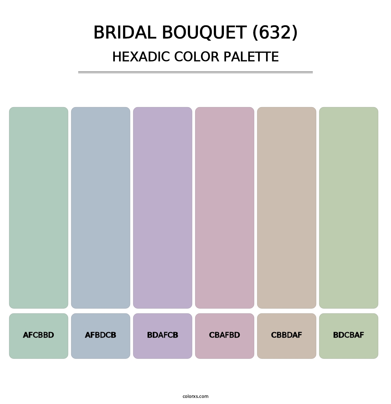 Bridal Bouquet (632) - Hexadic Color Palette