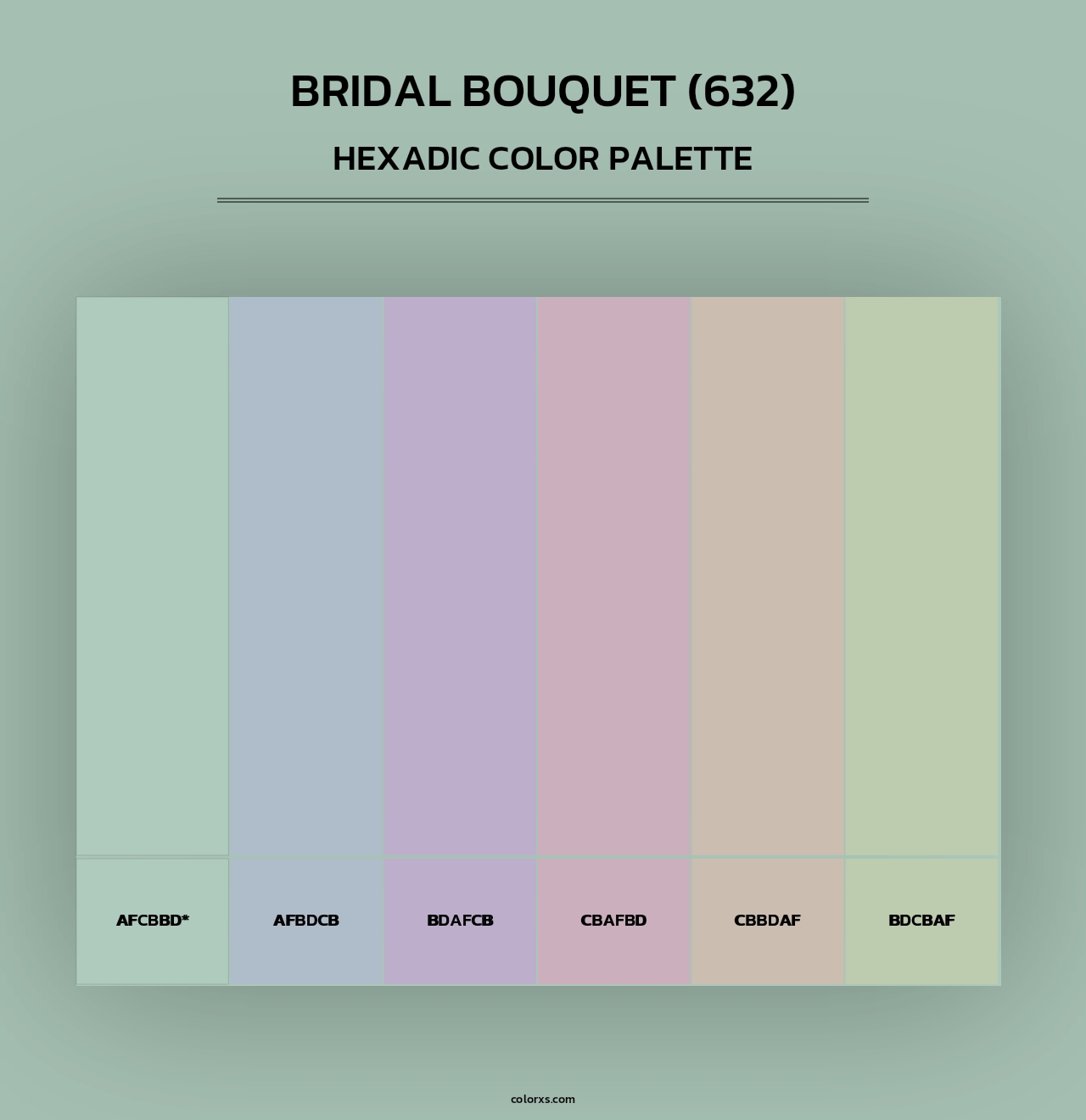 Bridal Bouquet (632) - Hexadic Color Palette