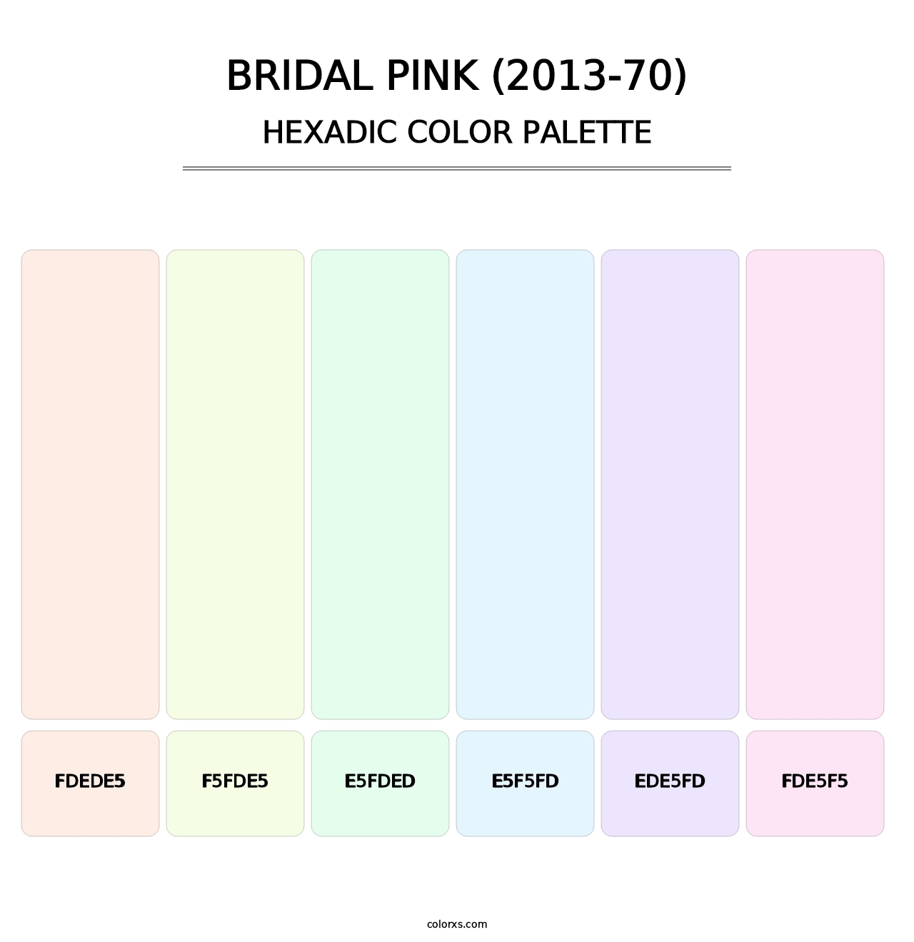 Bridal Pink (2013-70) - Hexadic Color Palette