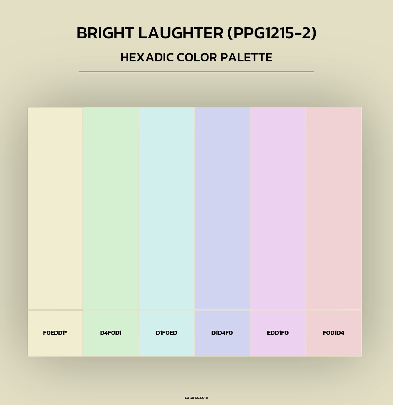 Bright Laughter (PPG1215-2) - Hexadic Color Palette