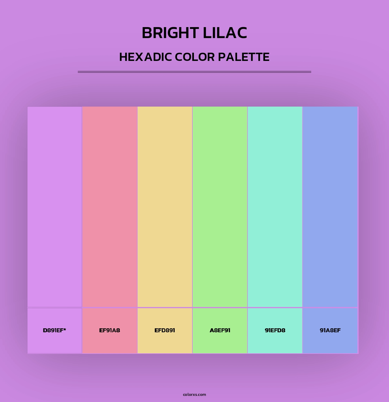 Bright Lilac - Hexadic Color Palette