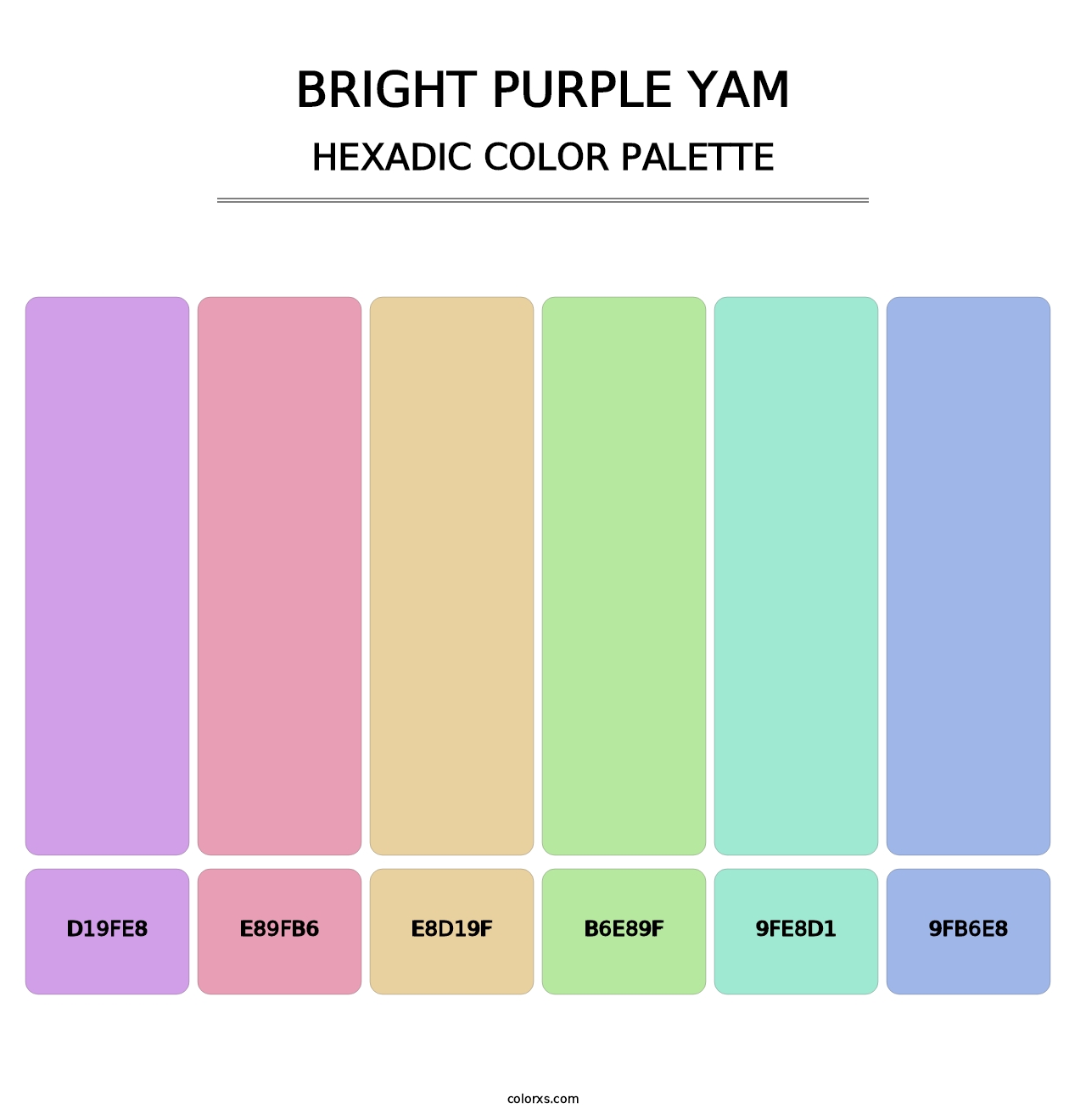 Bright Purple Yam - Hexadic Color Palette
