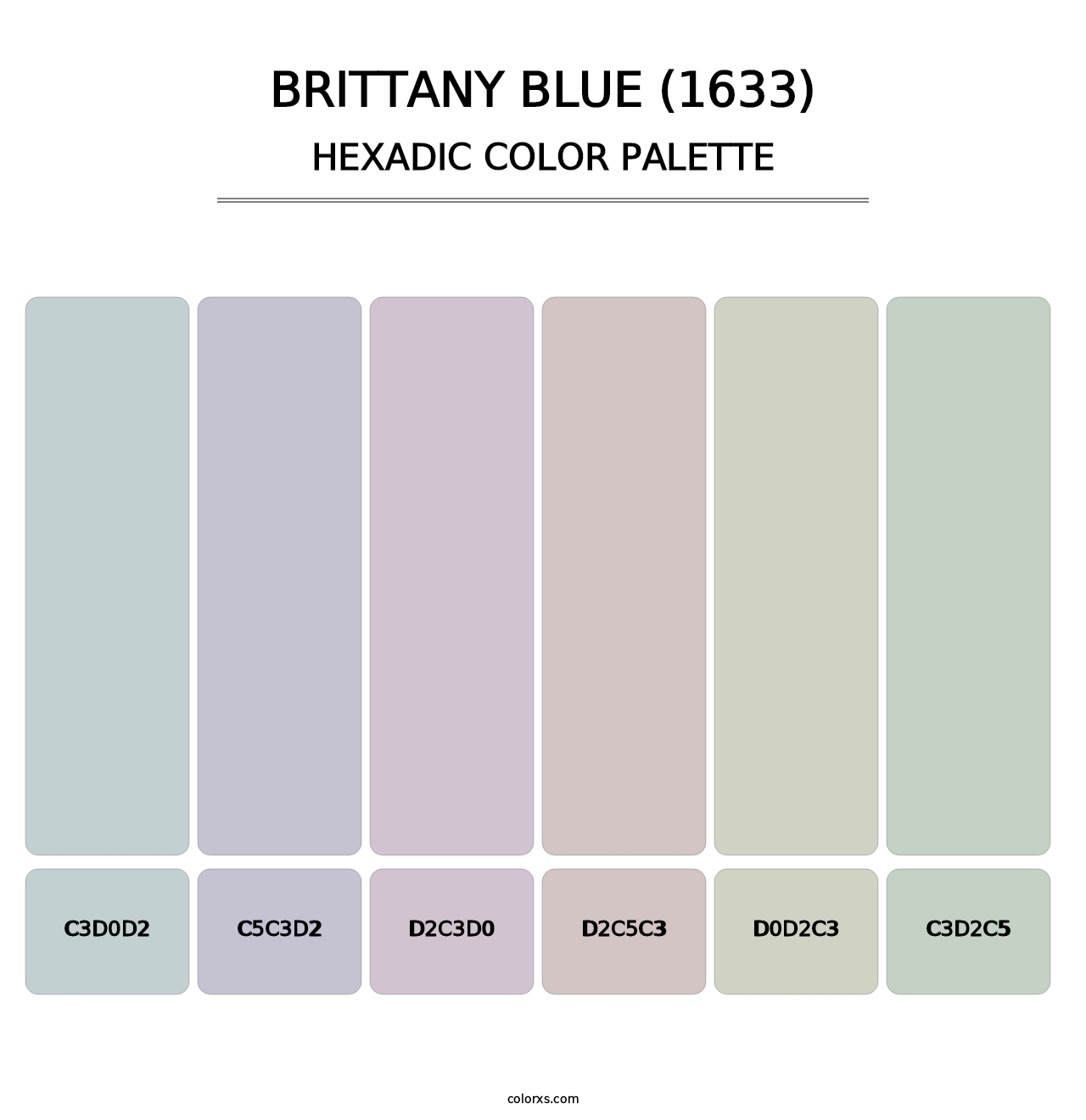Brittany Blue (1633) - Hexadic Color Palette