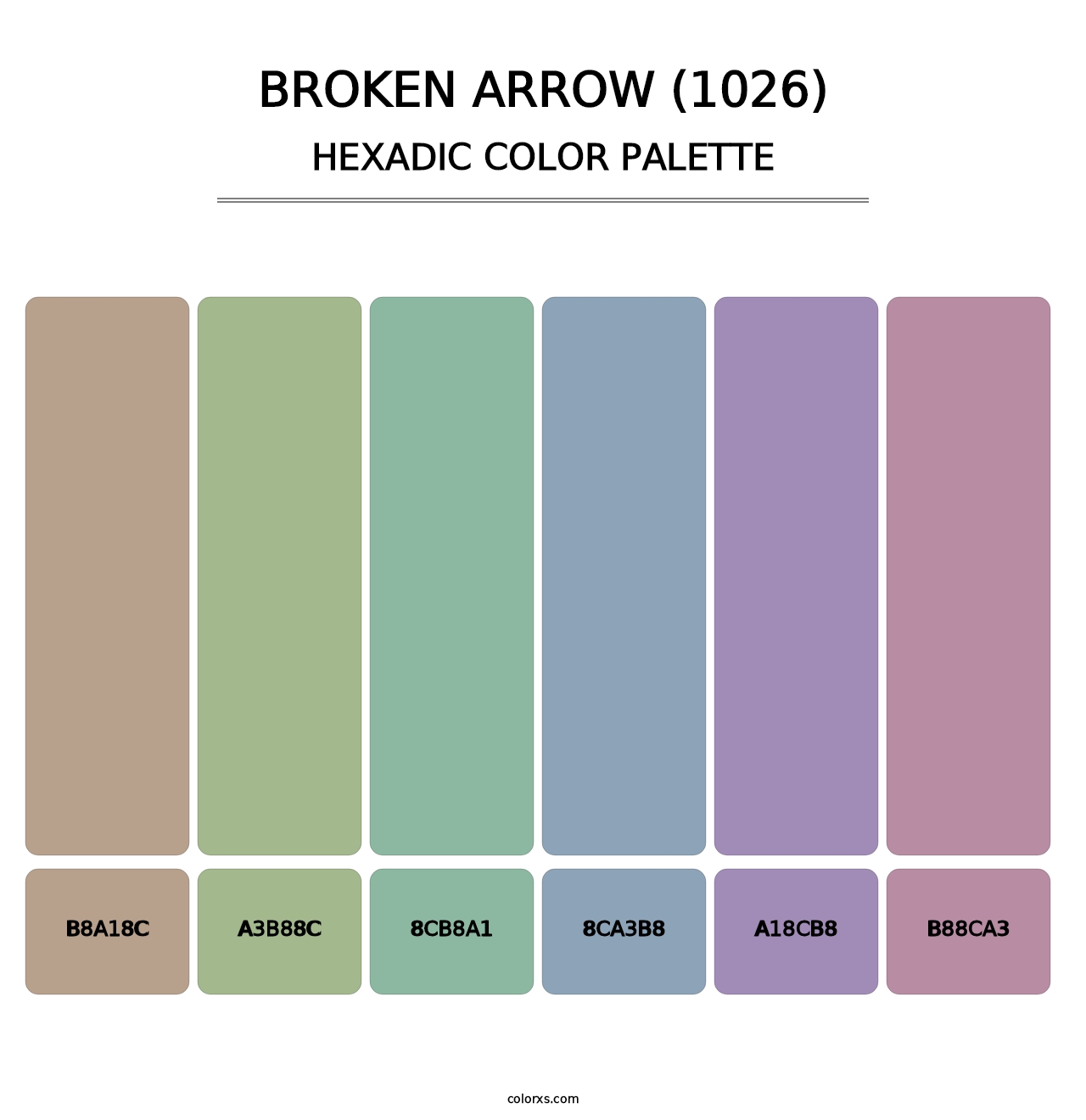 Broken Arrow (1026) - Hexadic Color Palette