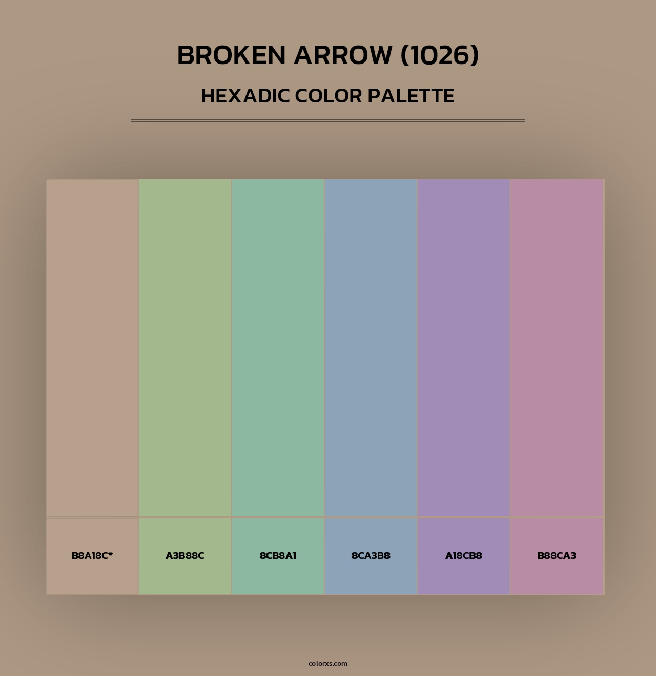 Broken Arrow (1026) - Hexadic Color Palette