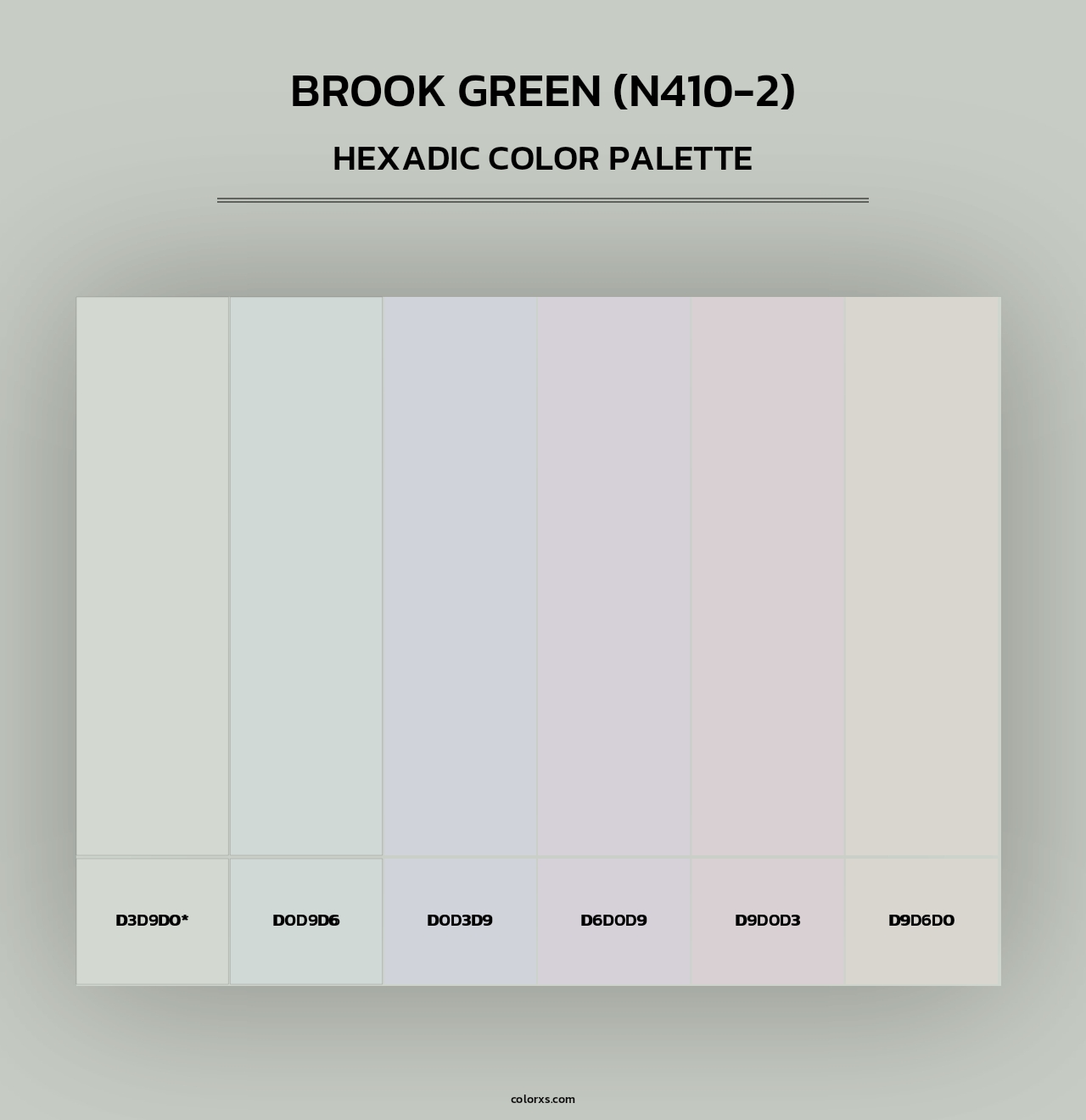 Brook Green (N410-2) - Hexadic Color Palette