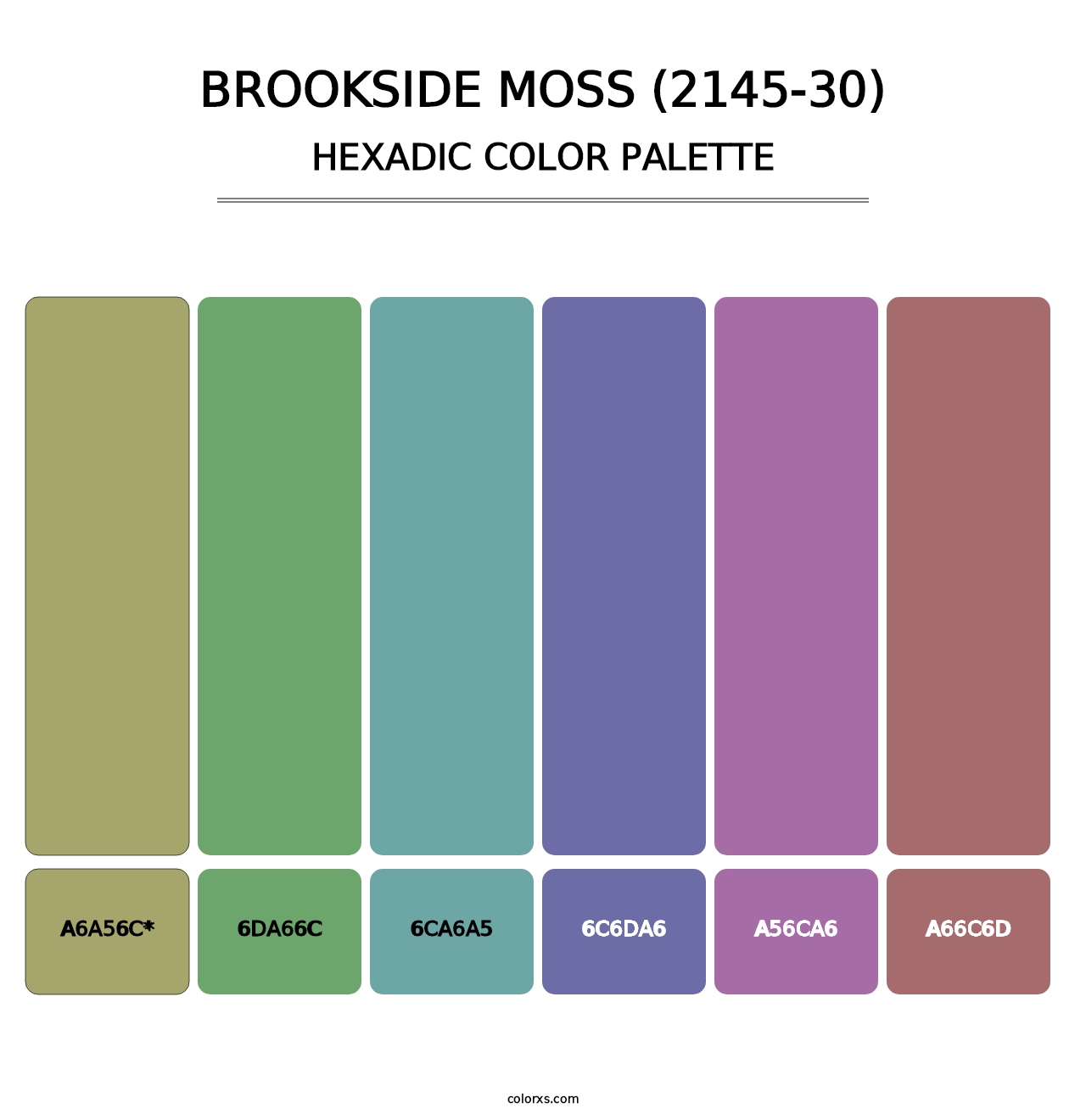 Brookside Moss (2145-30) - Hexadic Color Palette