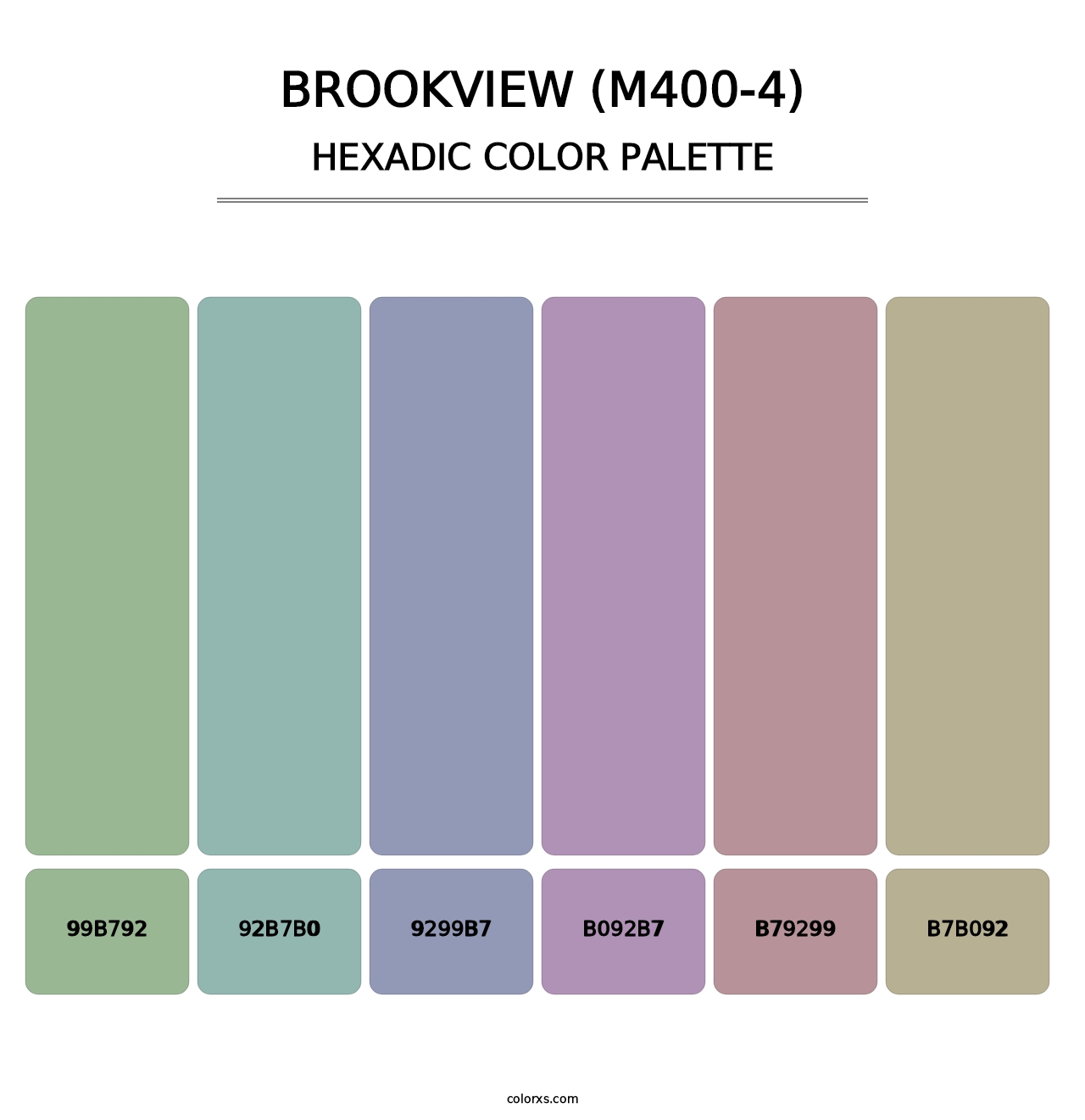 Brookview (M400-4) - Hexadic Color Palette