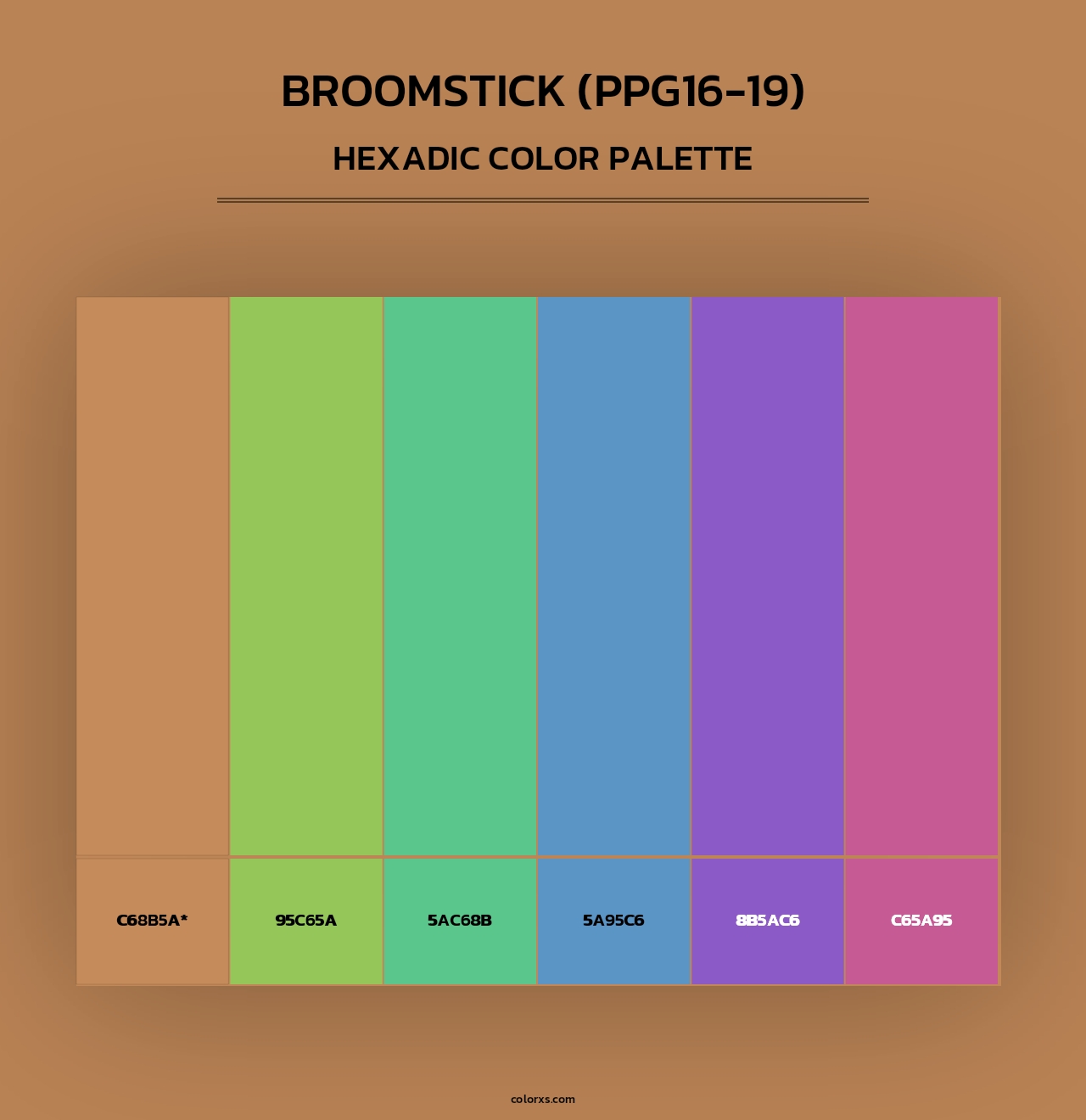 Broomstick (PPG16-19) - Hexadic Color Palette