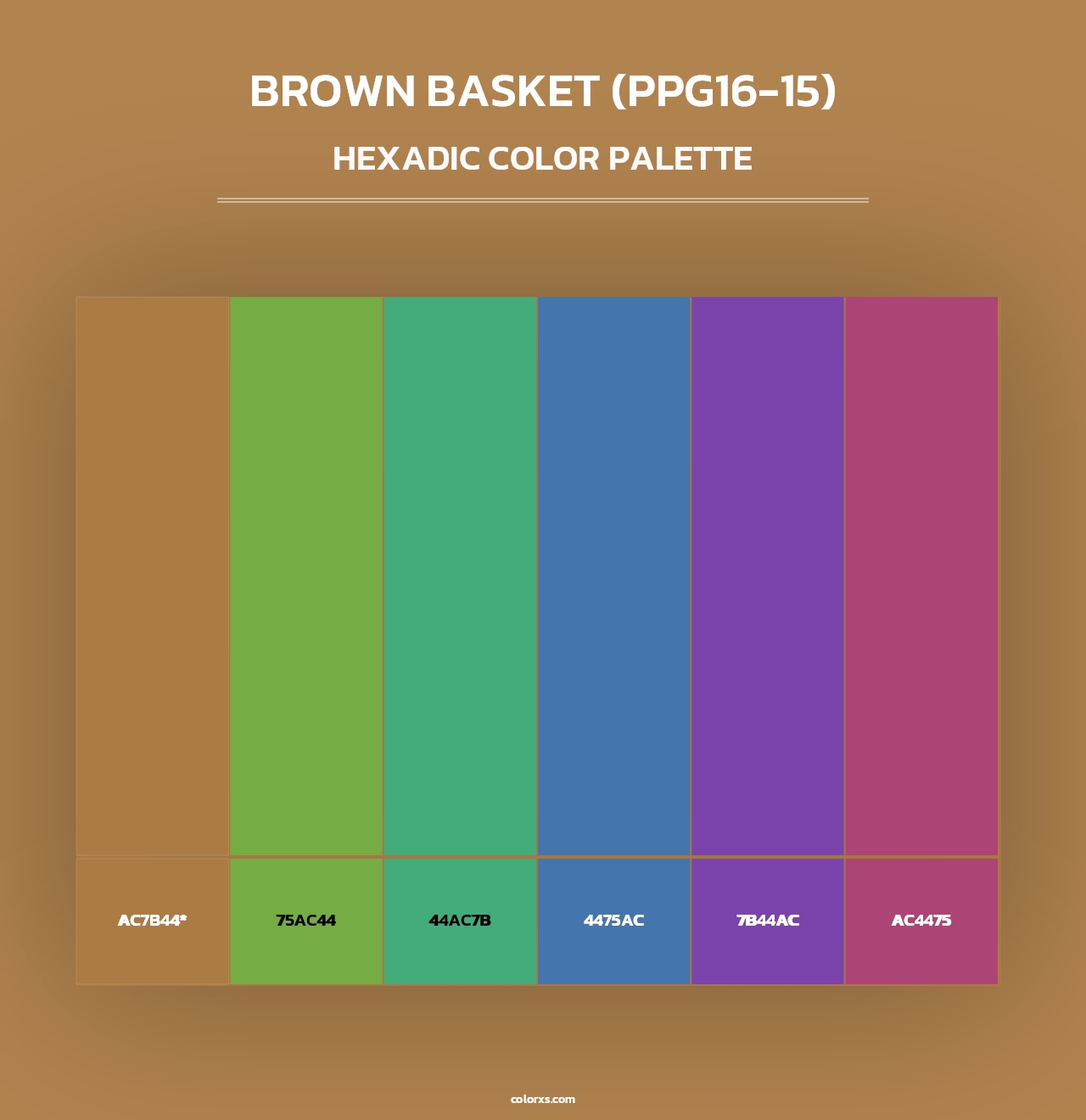 Brown Basket (PPG16-15) - Hexadic Color Palette