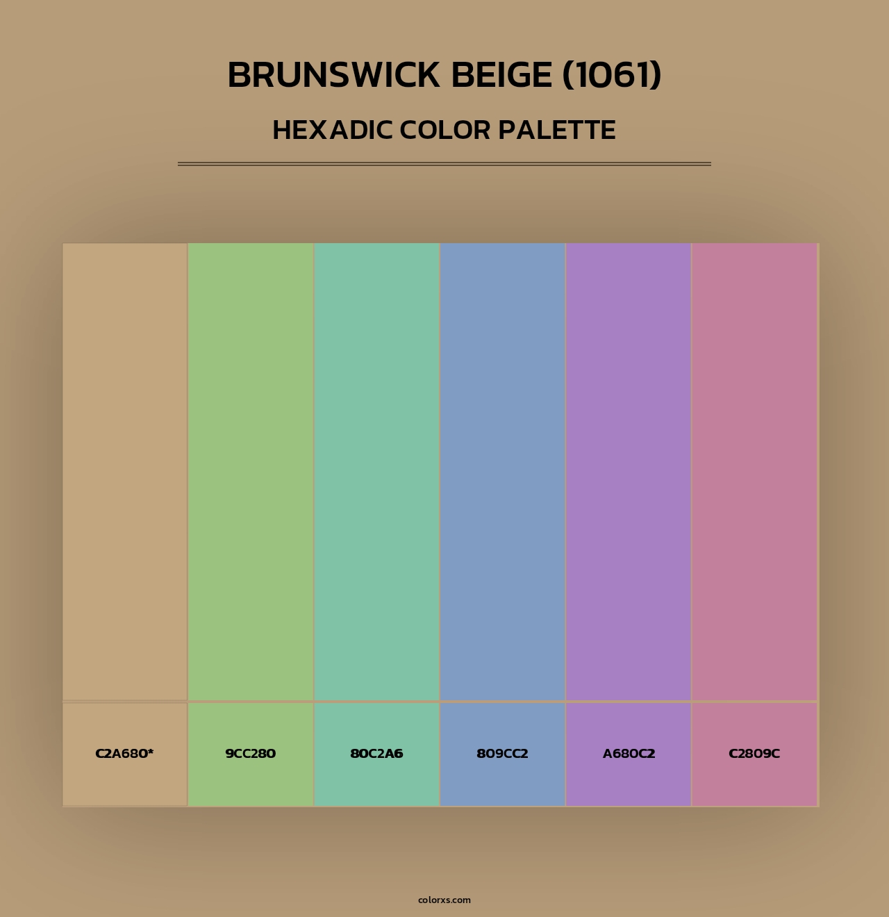 Brunswick Beige (1061) - Hexadic Color Palette