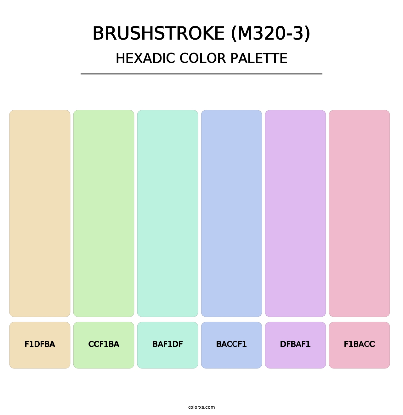 Brushstroke (M320-3) - Hexadic Color Palette