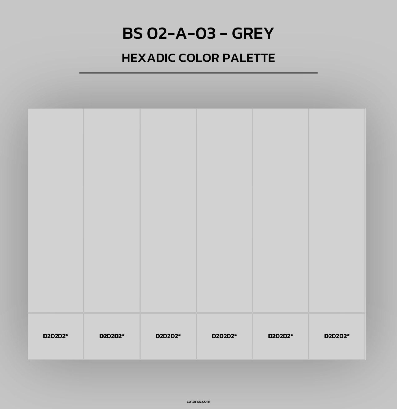 BS 02-A-03 - Grey - Hexadic Color Palette