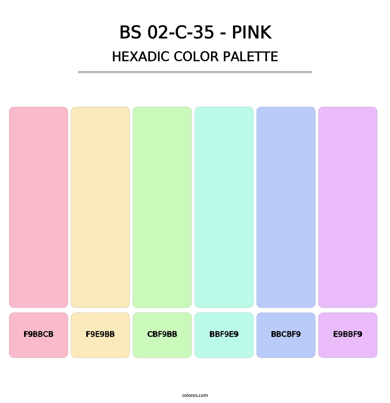BS 02-C-35 - Pink - Hexadic Color Palette