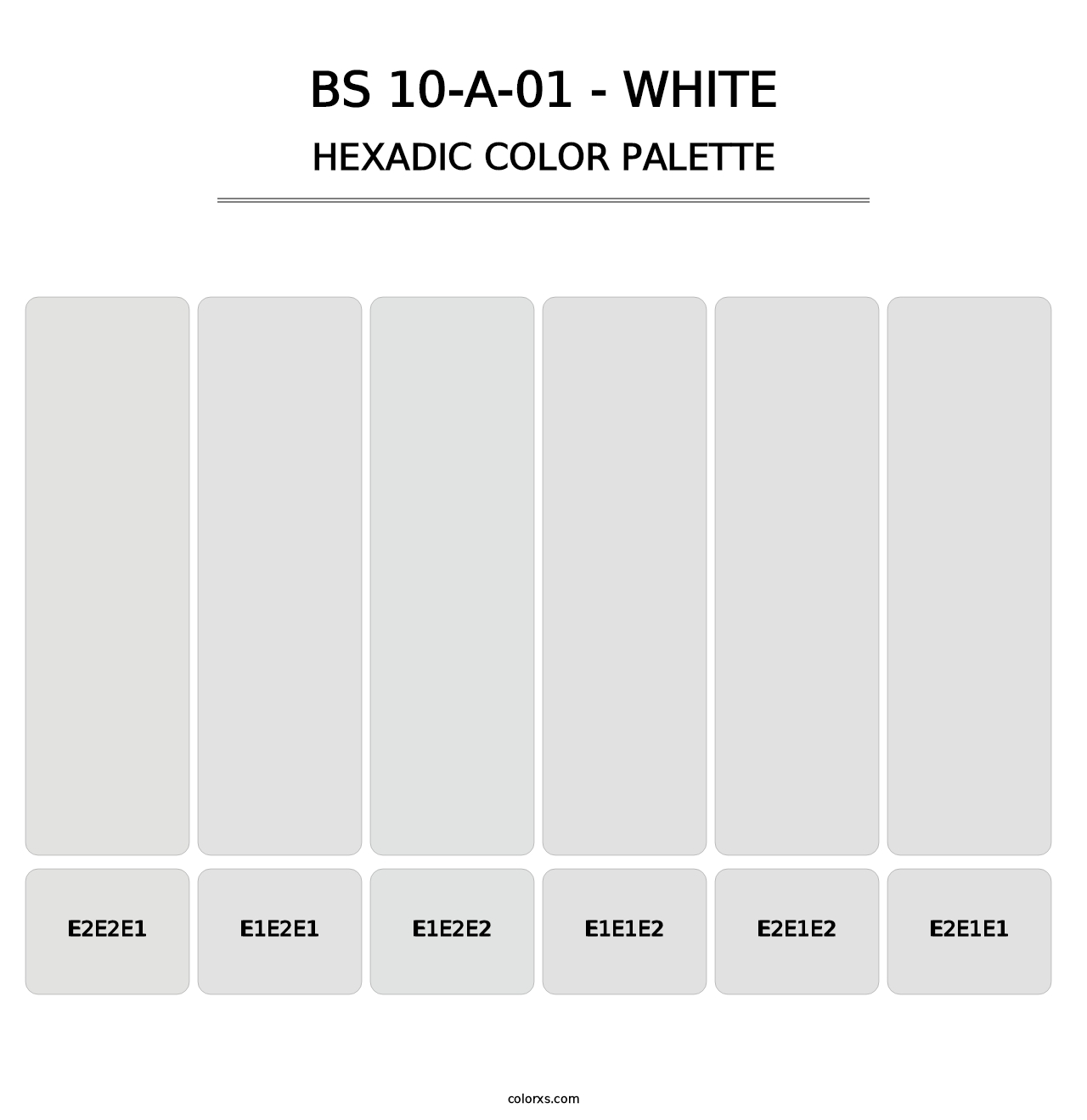 BS 10-A-01 - White - Hexadic Color Palette