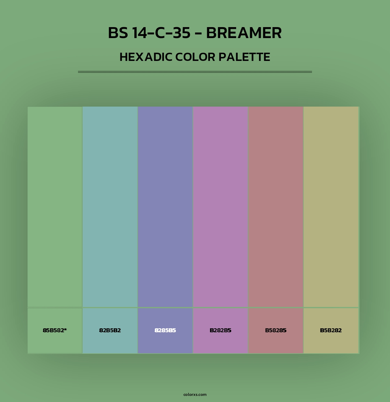 BS 14-C-35 - Breamer - Hexadic Color Palette
