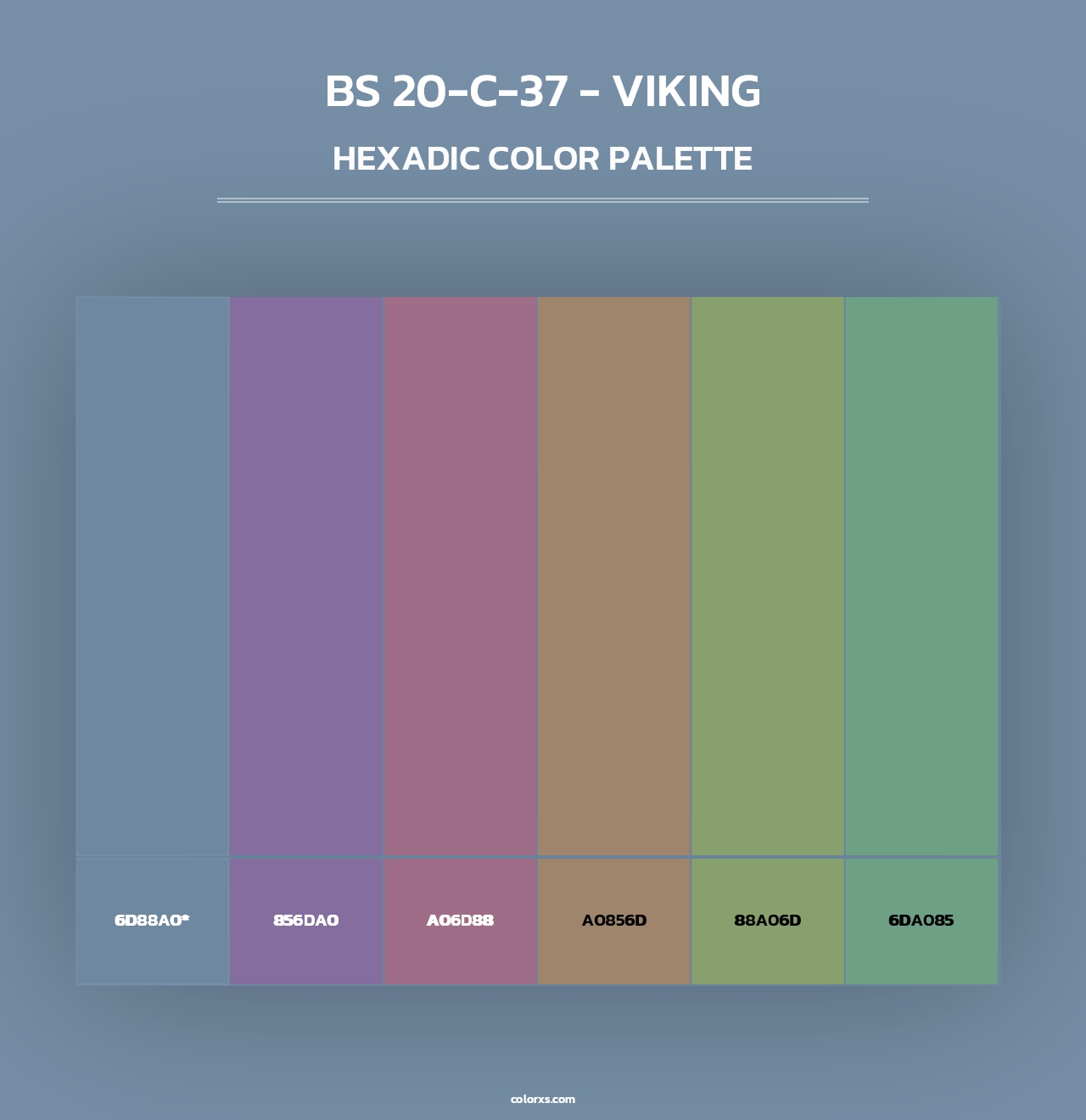 BS 20-C-37 - Viking - Hexadic Color Palette