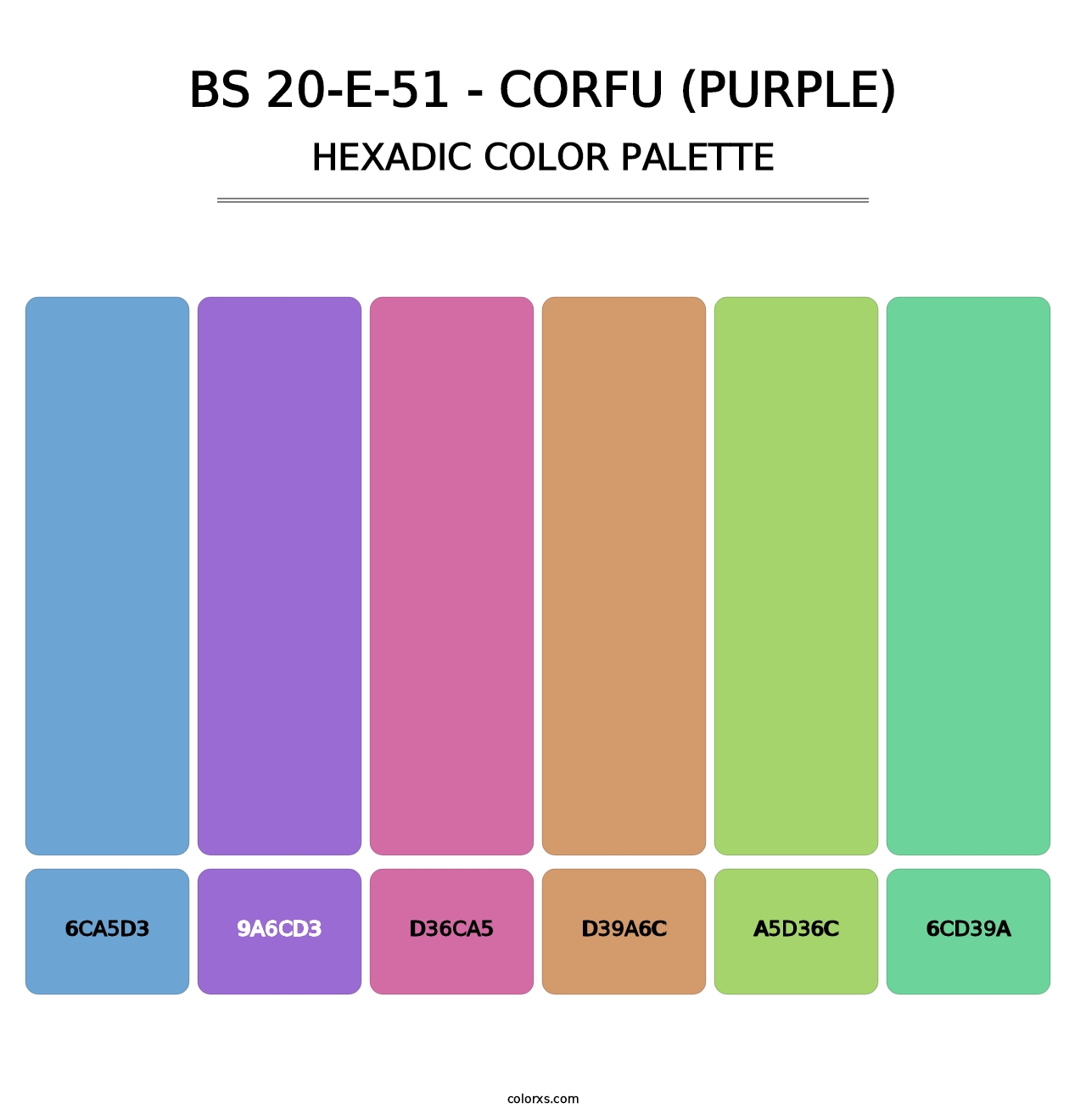 BS 20-E-51 - Corfu (Purple) - Hexadic Color Palette