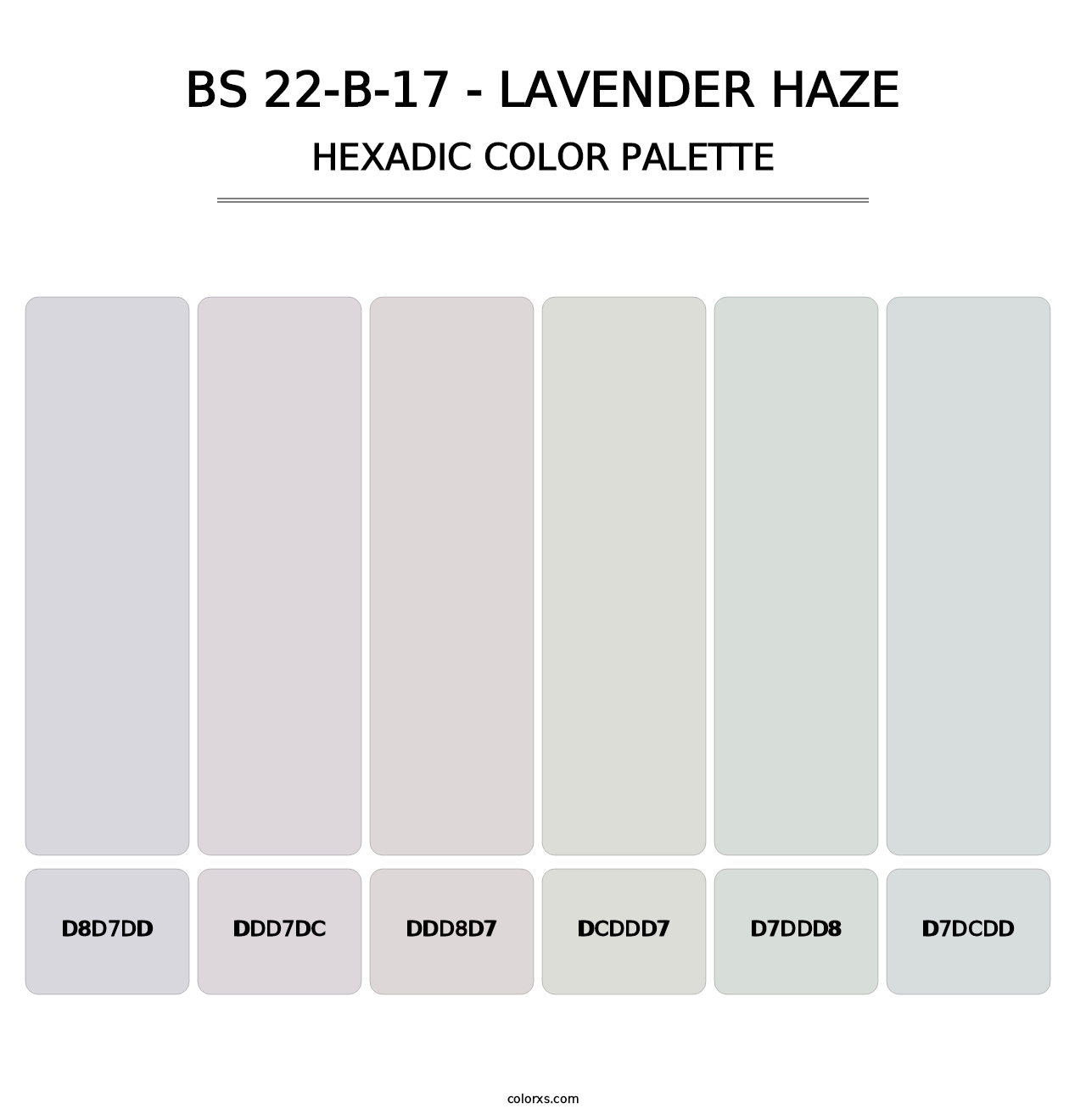 BS 22-B-17 - Lavender Haze - Hexadic Color Palette