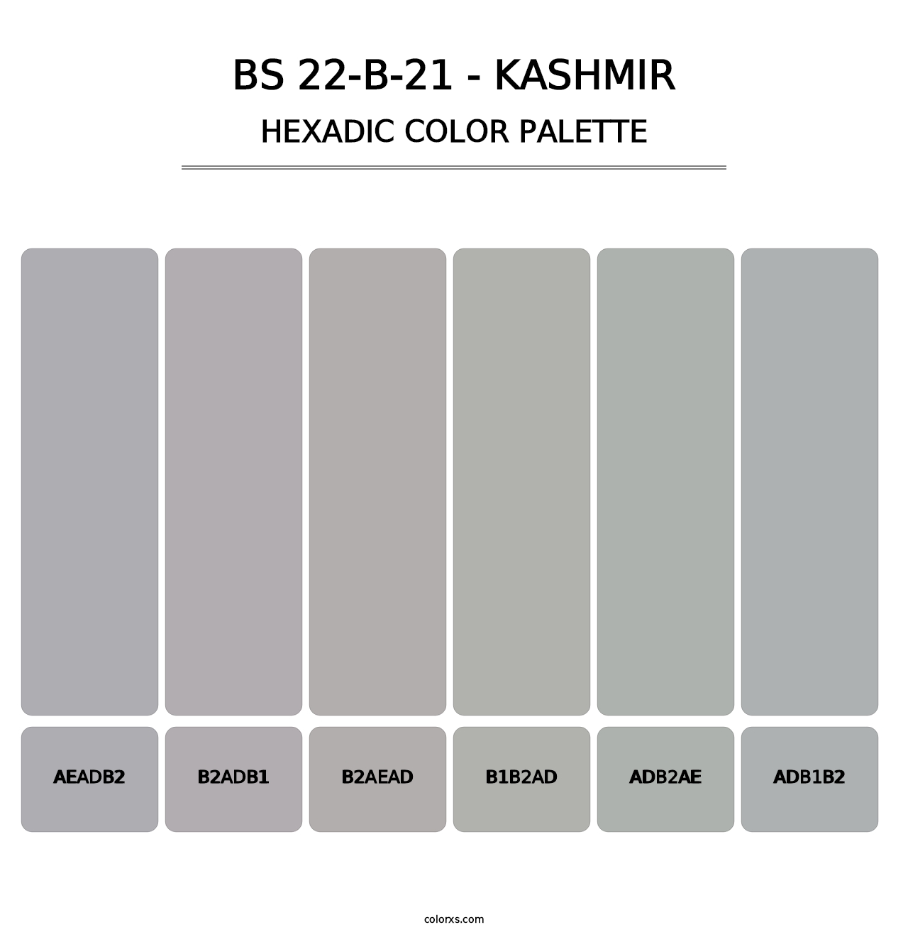 BS 22-B-21 - Kashmir - Hexadic Color Palette