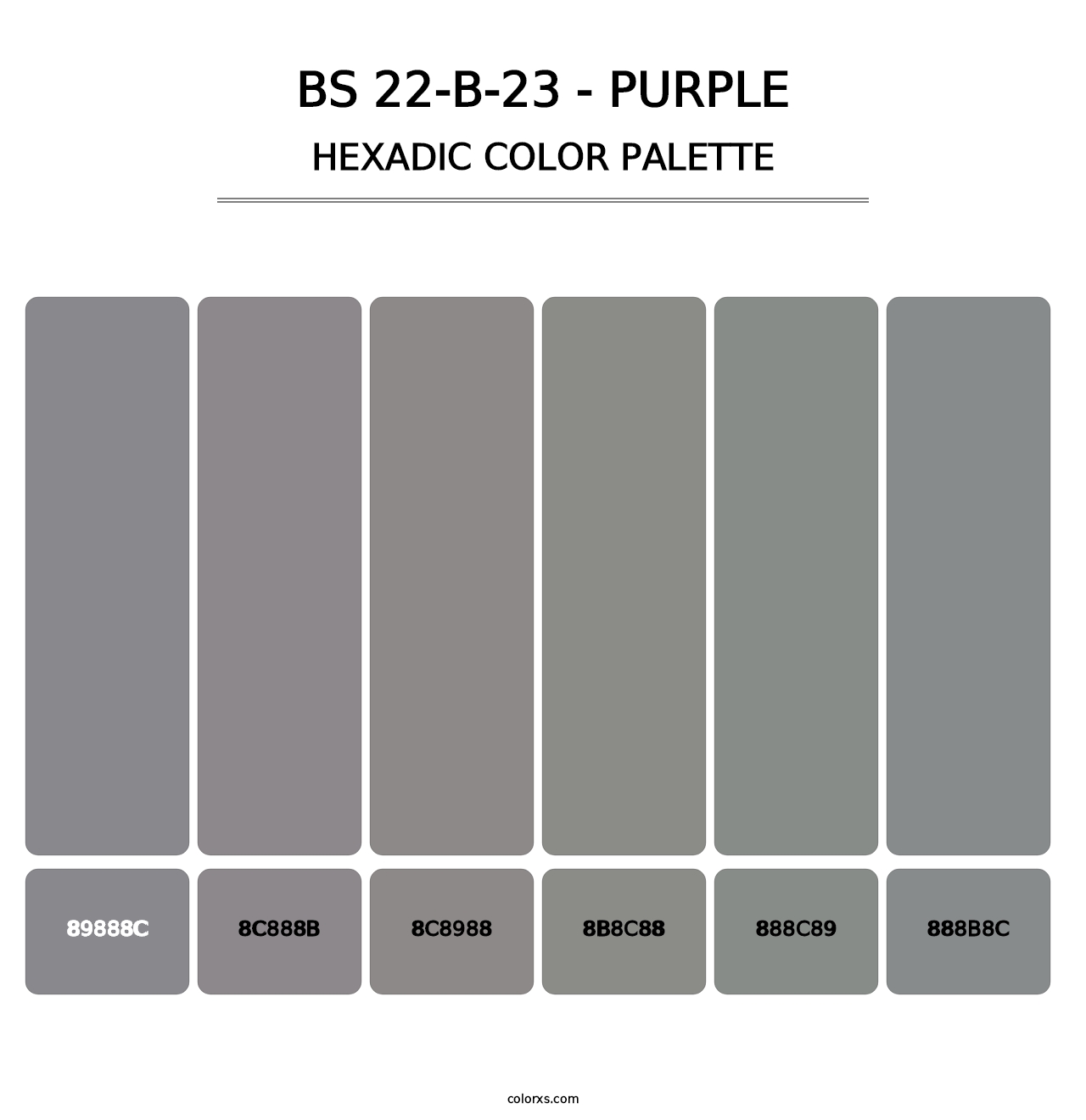BS 22-B-23 - Purple - Hexadic Color Palette