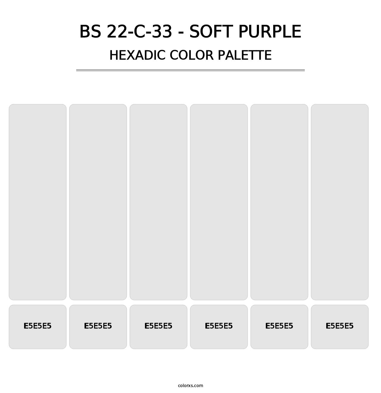 BS 22-C-33 - Soft Purple - Hexadic Color Palette