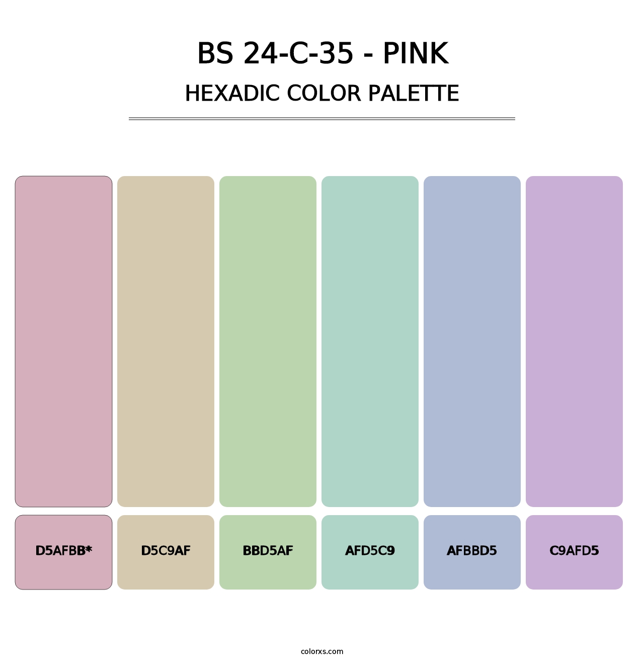 BS 24-C-35 - Pink - Hexadic Color Palette